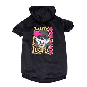 Buccees Dog Hoodie XL Beaver Gangster Black Travel Souvenir Soft Rapper Pet